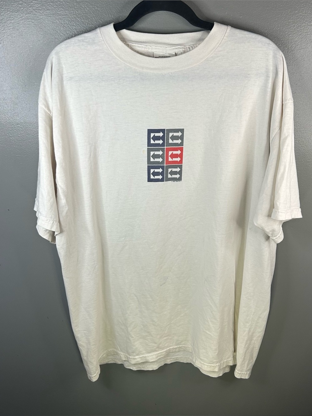 Vintage 90s 1999 Tom Petty And The Heartbreakers Echo Tour White Shirt Size XL